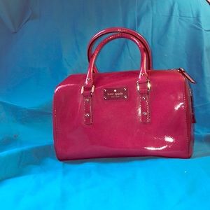 Kate Spade Flicker Melinda Satchel in Berry GUC